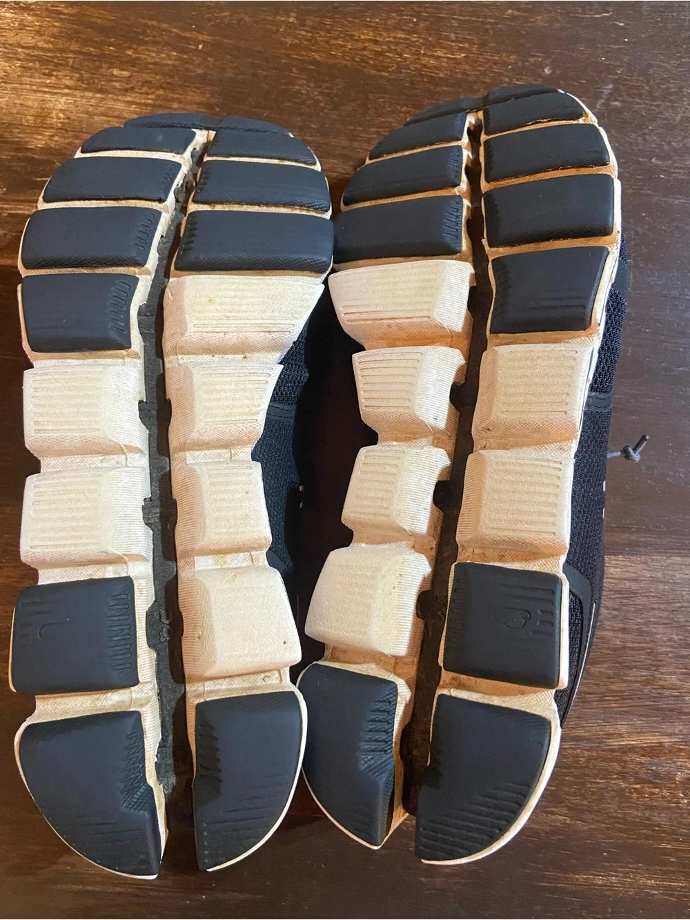 On Running Black and White Women's Athletic Shoes